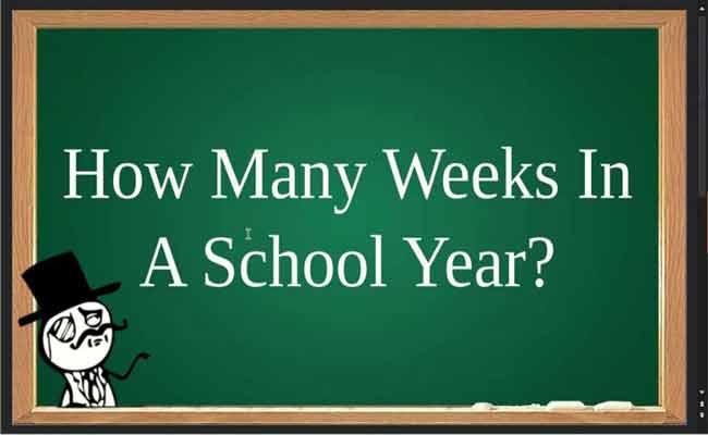 How Many Weeks In A School Year Actual Weeks In School Year